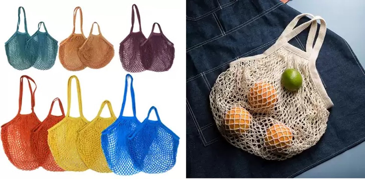 Cotton Mesh Tote Bag